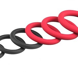 6PCS Newly 2 Color Silicone Rings Sets Male Toys for Couples for Men for Games Erection Longer Harder Stronger Cock Enlargement Machine Easy in Sweater Pocket 6L1215A2