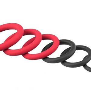 2025 Newly 6Pcs Rings Male Silicone Toys for Couples for Men for Games Erection Longer Harder Stronger Cock Enlargement Machine Easy Carrying Put in Sweater Pocket L010925A3