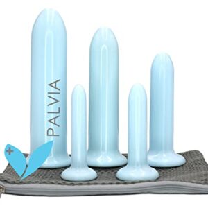Palvia Set of Five Silky Plastic Wellness Set- BPA Free Vaginal or Rectal Anal Unisex with Pouch and Instructions