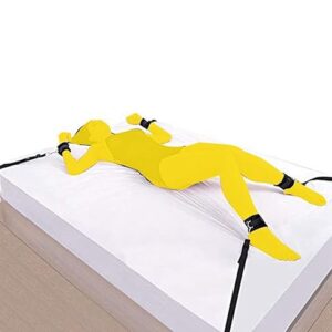 Bondaged Bed Frame Restraint for Queen Size Bed Restraints Wrist Straps Restraints for Couples Bondaged Kit Sex Tie Downs Under Mattress for Adults Couples King Bed SM Toys Sex Handcuffs Play Sweater