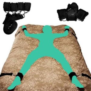 Bed Bonage Straps Restraint for Queen Sized Bed Restraints Sexy Ties Restraints for Couples Bondaged Kit Sex Tie Downs Under Mattress for Adults Couples King Bed SM Toys Sex Gaming Play Sweatshirt